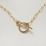 Front clasp Paperclip Necklace