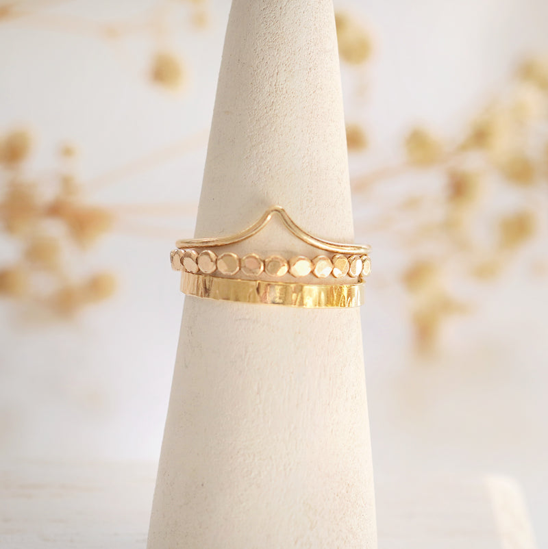 Chevron Ring Stack