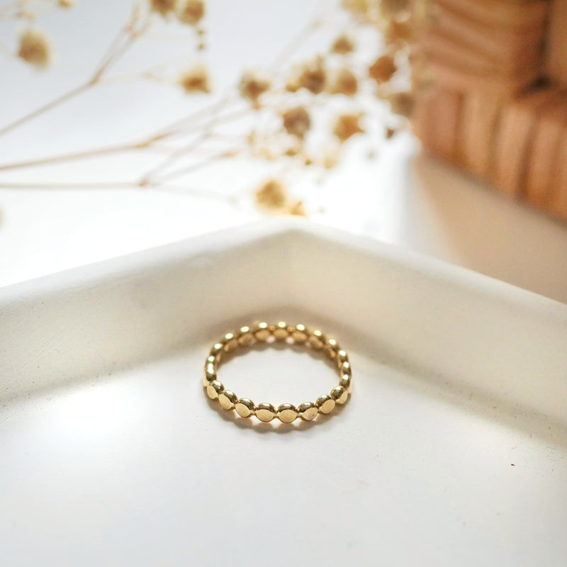 Hammered Dot Ring