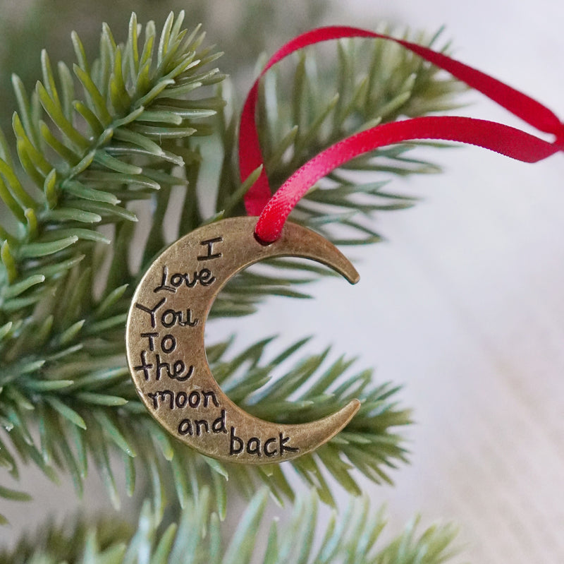 Moon and Back Ornament