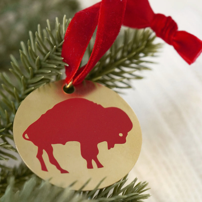 Standing buffalo Ornament