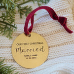 First Christmas Married